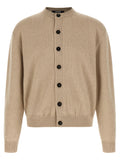 Beige Merino Wool Cardigan