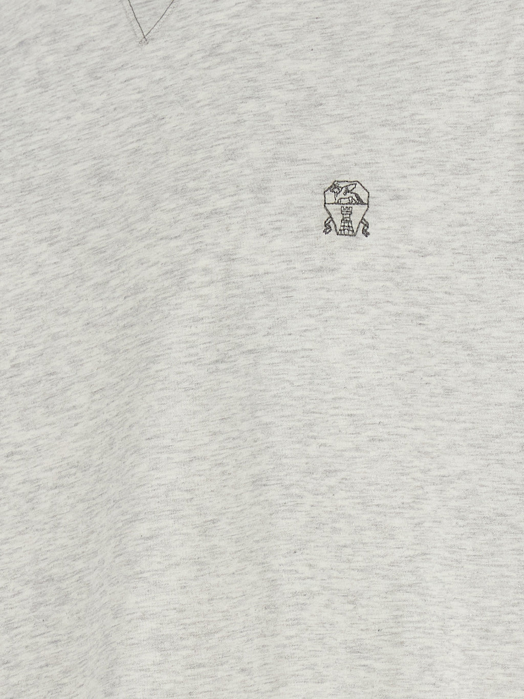 Brunello Cucinelli Grey Cotton T-Shirt