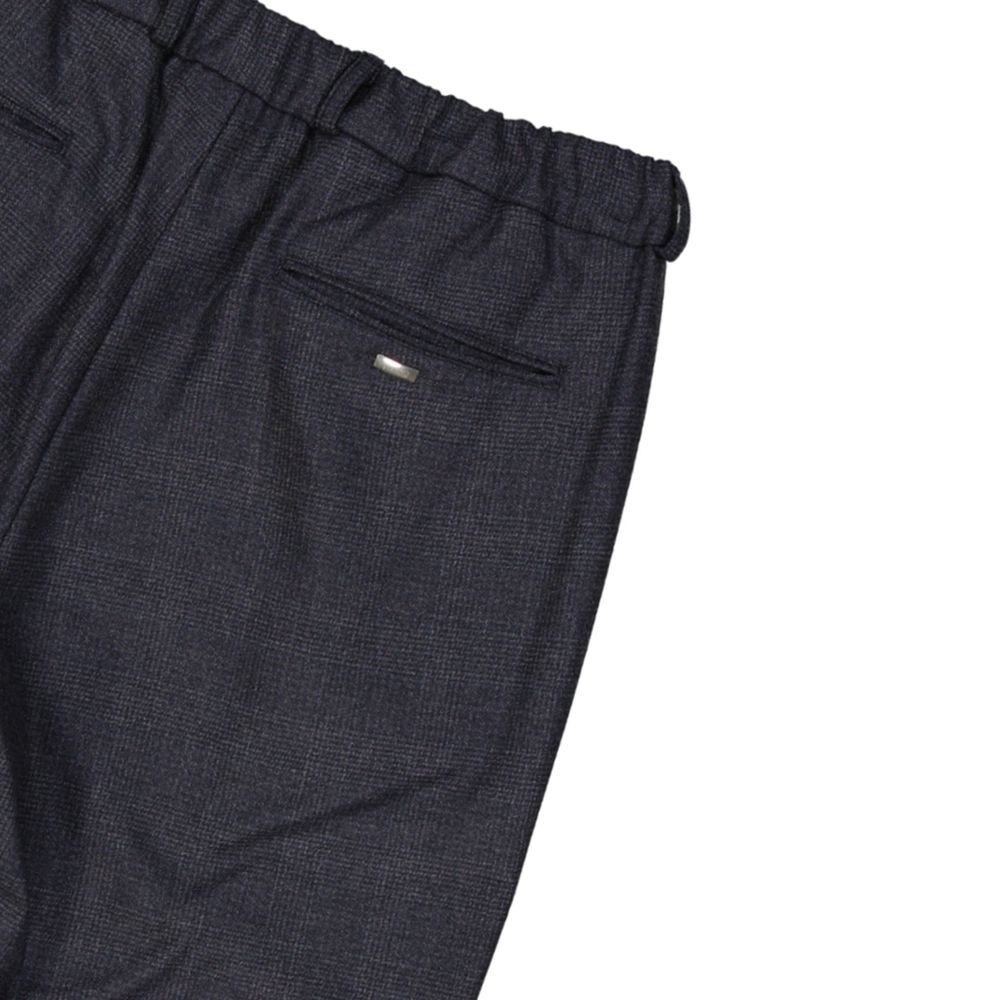 Herno Grey Virgin Wool Casual Trousers
