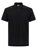 Black Cotton Polo Shirt