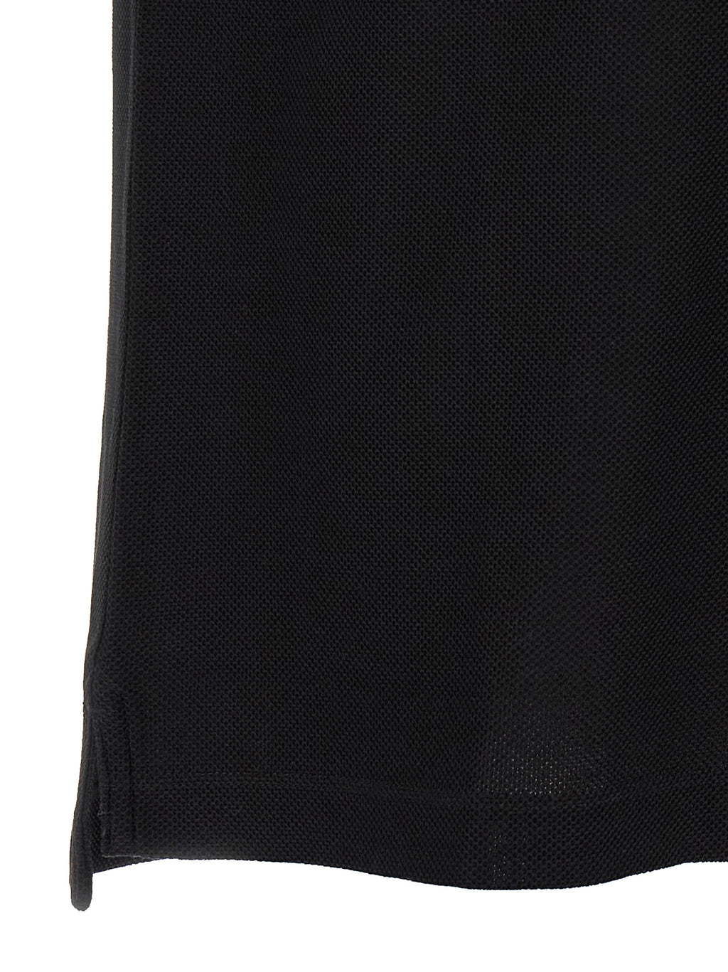 Black Cotton Polo Shirt