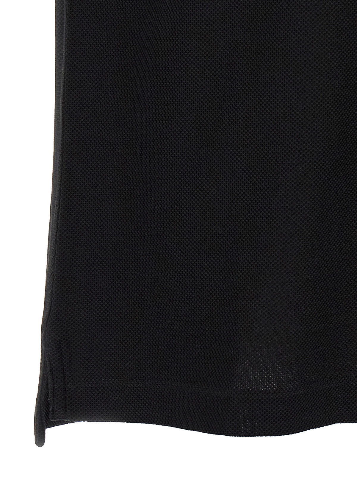 Black Cotton Polo Shirt