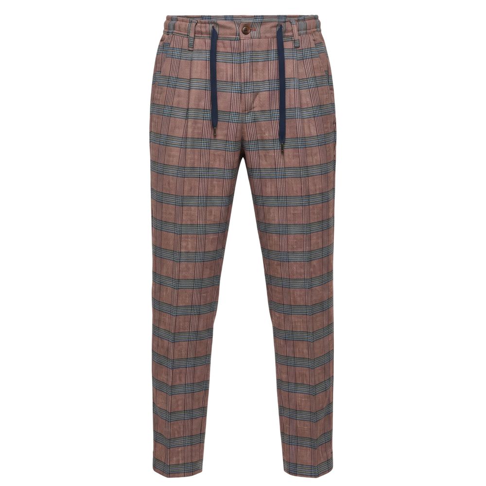Baldinini Trend Red Cotton Trousers