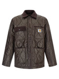 Brown Polyester Shell Jacket
