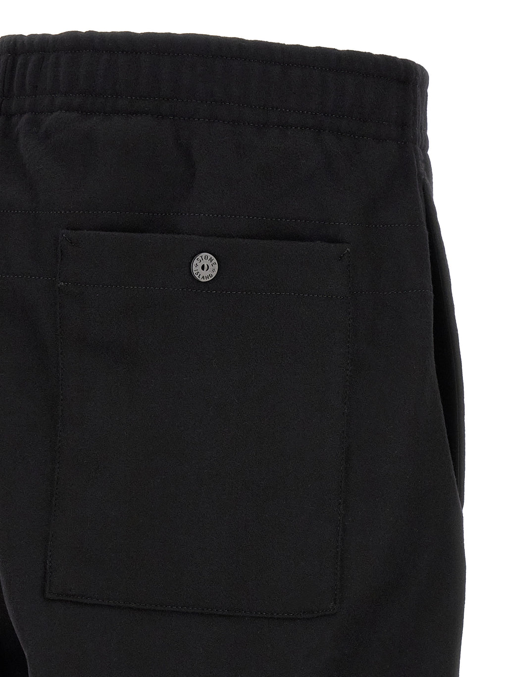 Black Virgin Wool Cargo Pants