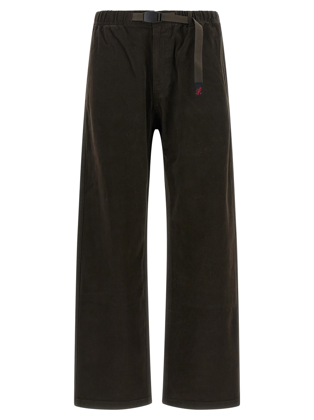 Brown Cotton Casual Pants