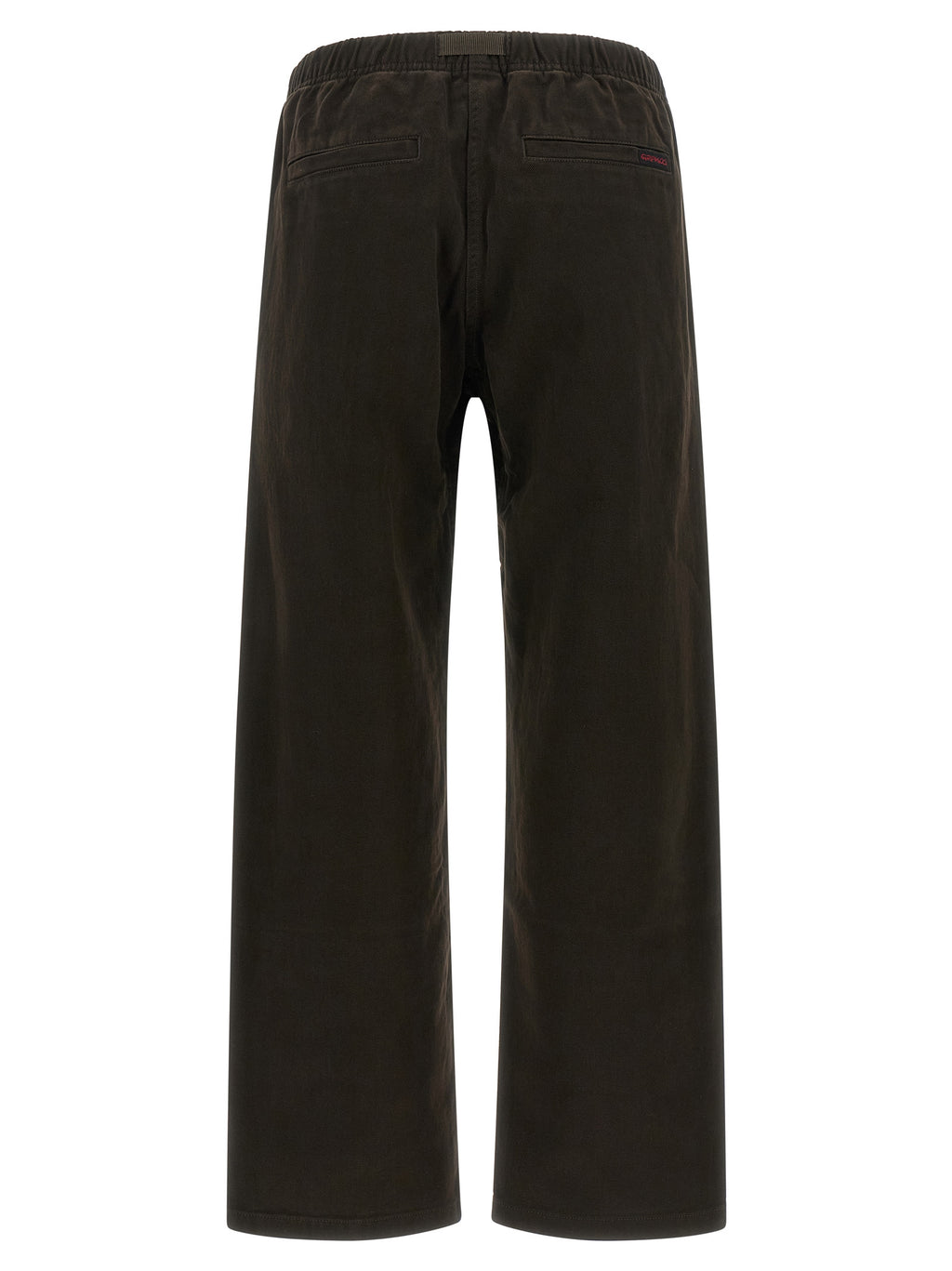 Brown Cotton Casual Pants