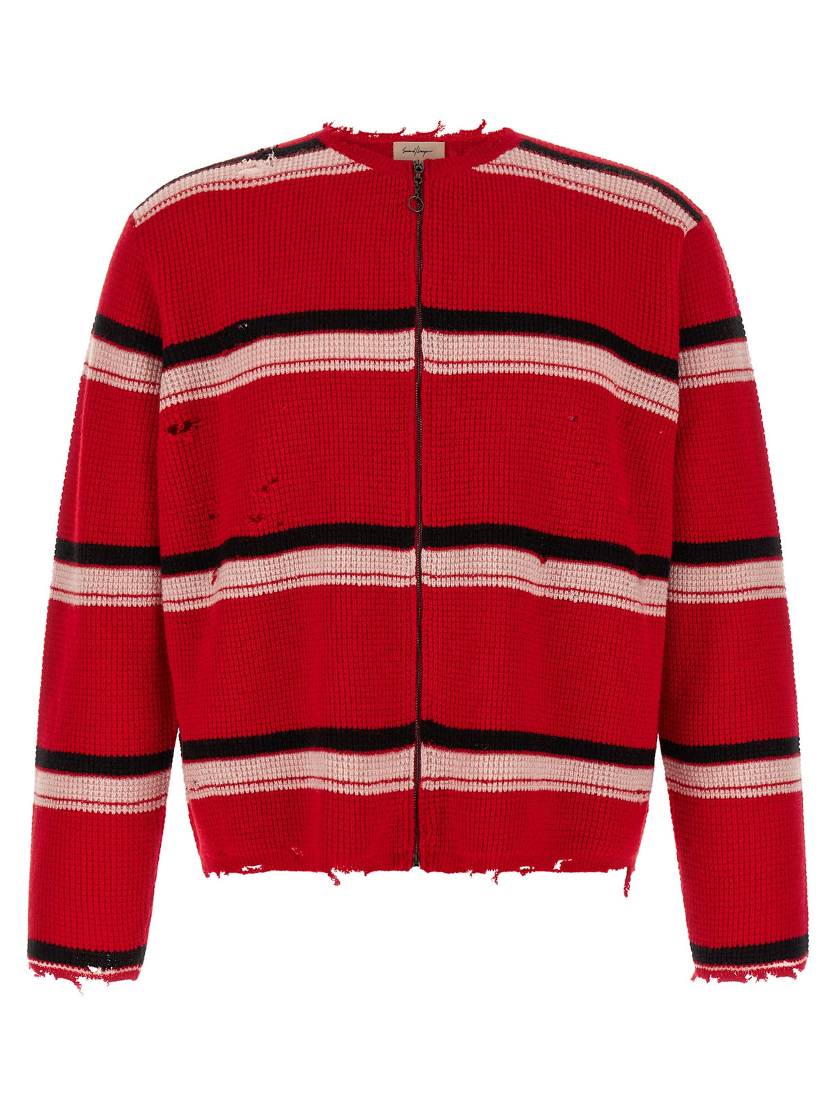 Red Wool Cardigan