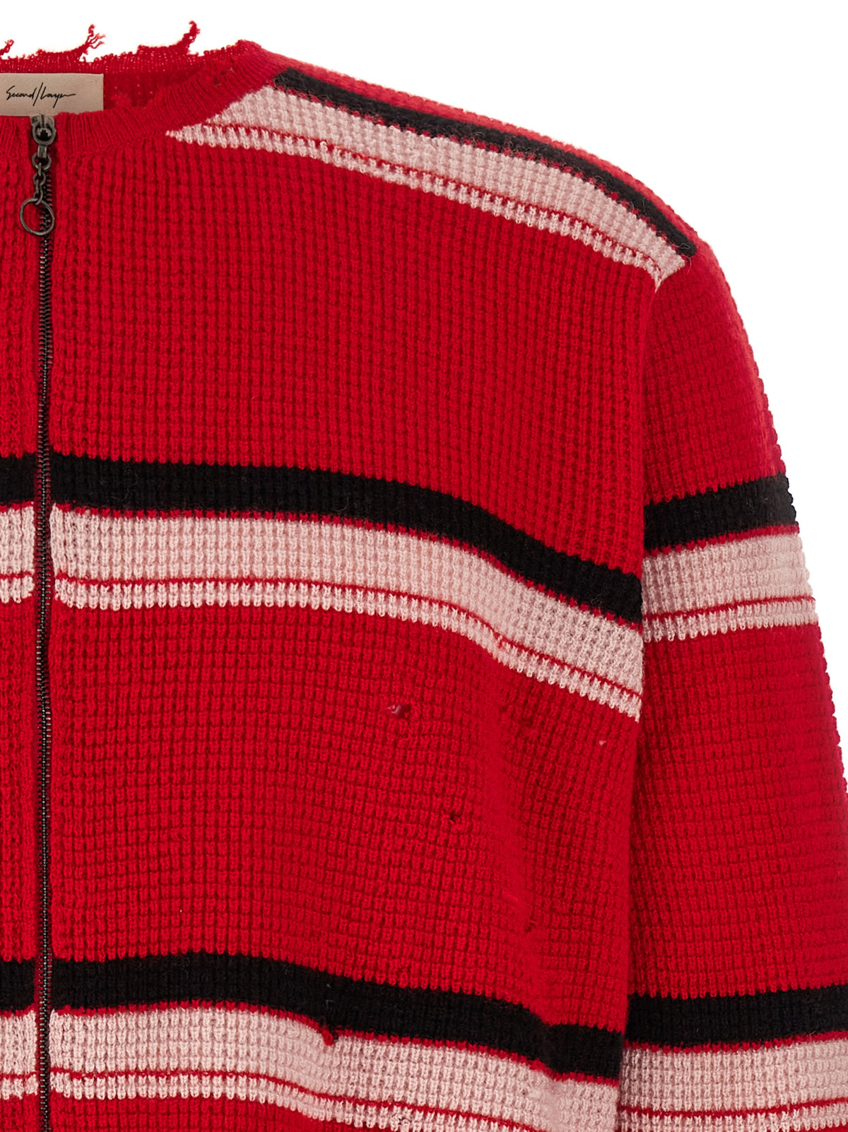 Red Wool Cardigan