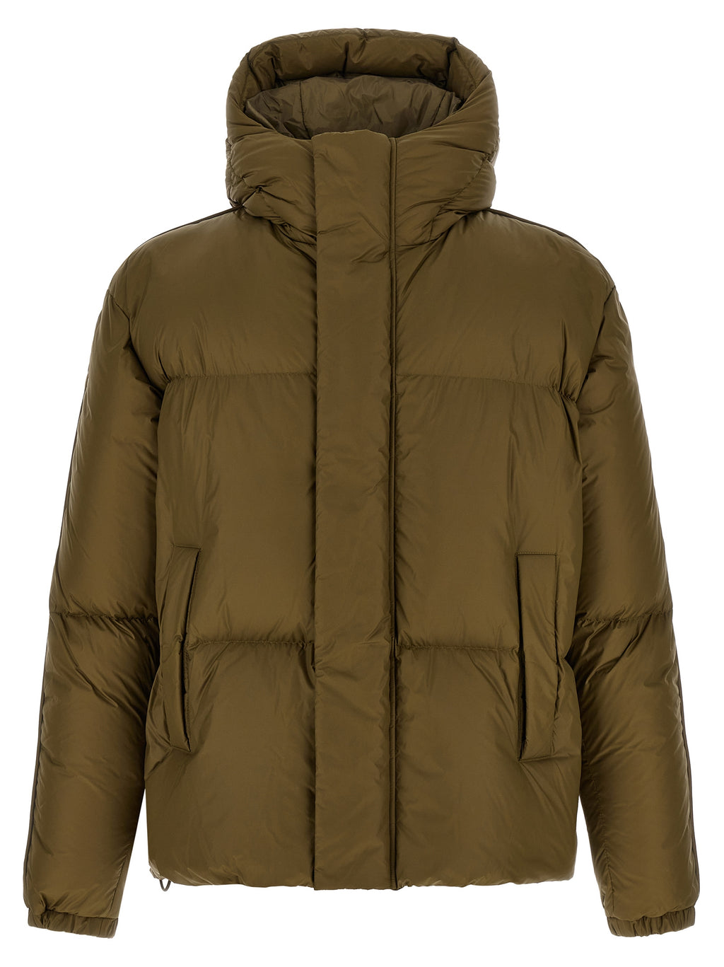 Bicolor Polyamide Full-Length Jacket