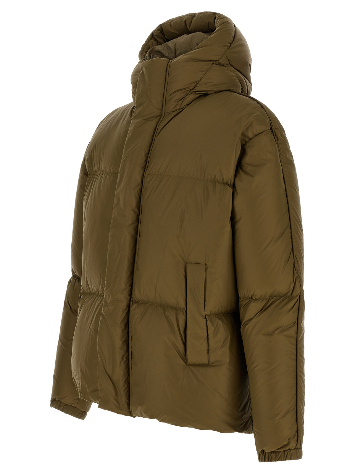Bicolor Polyamide Full-Length Jacket