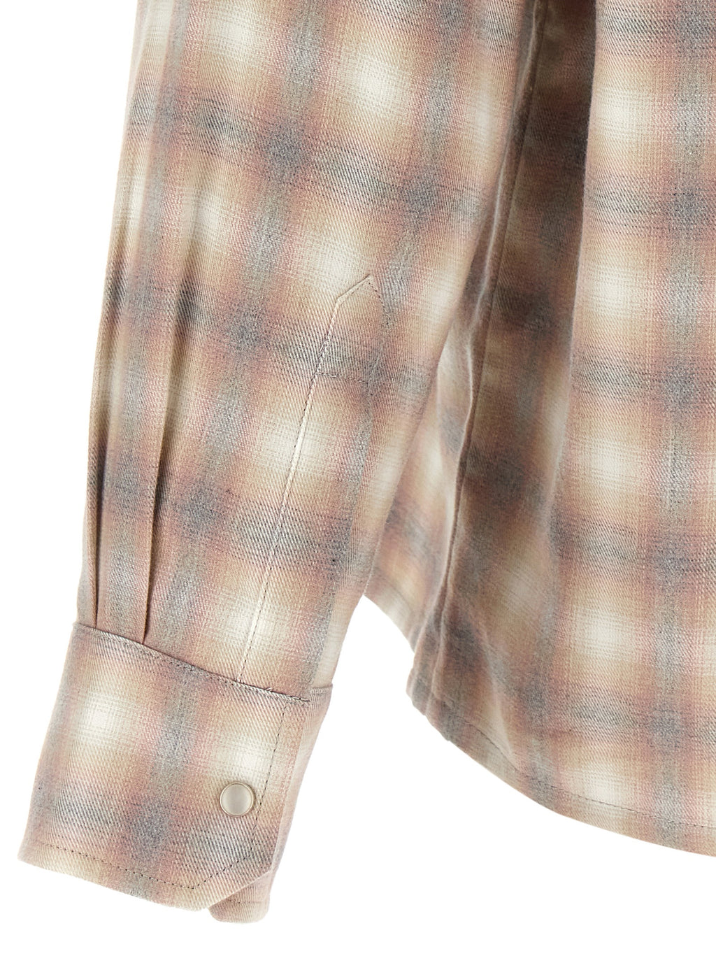 Second/Layer Beige Cotton Shirt