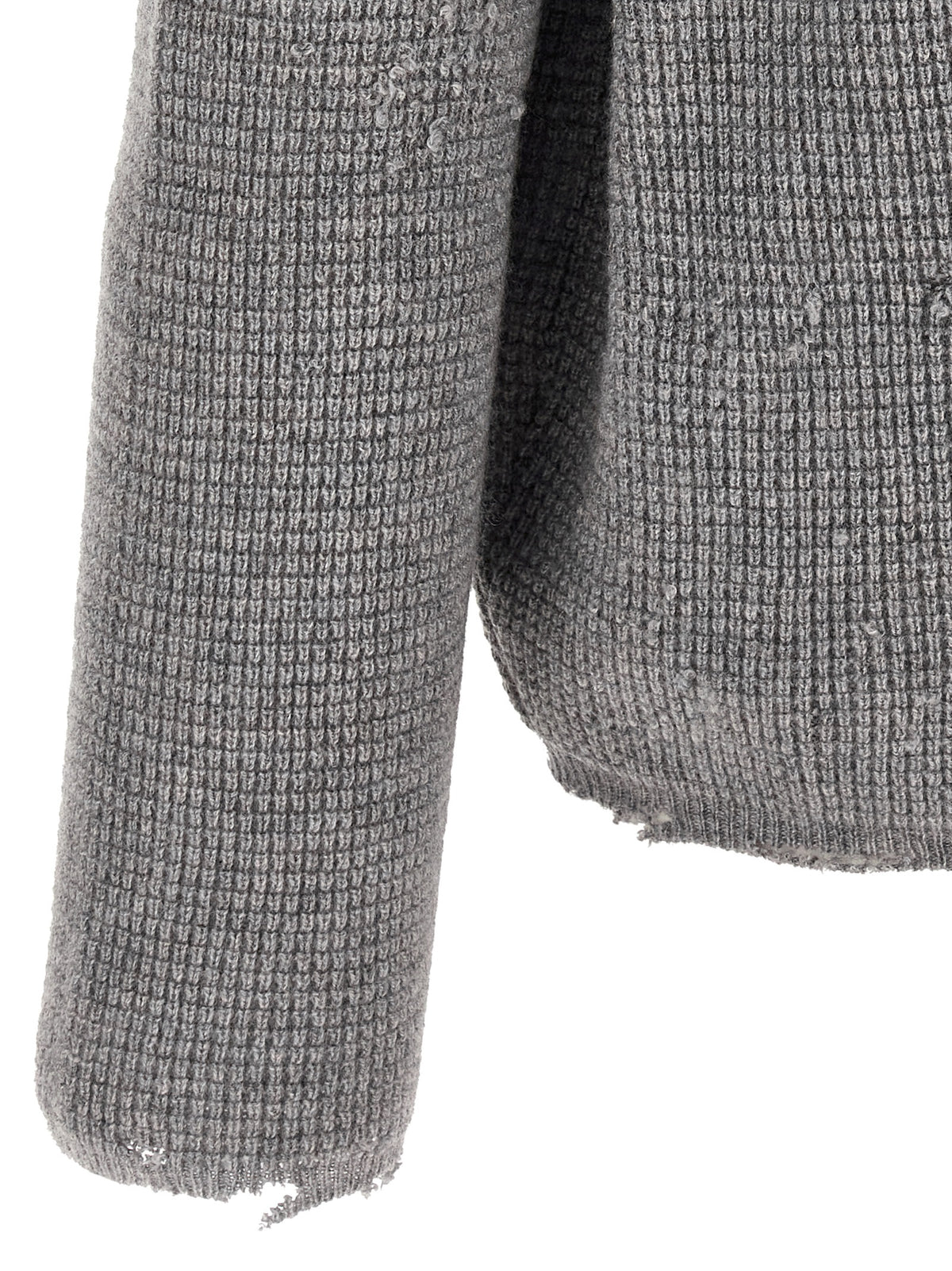 Gray Wool Cardigan