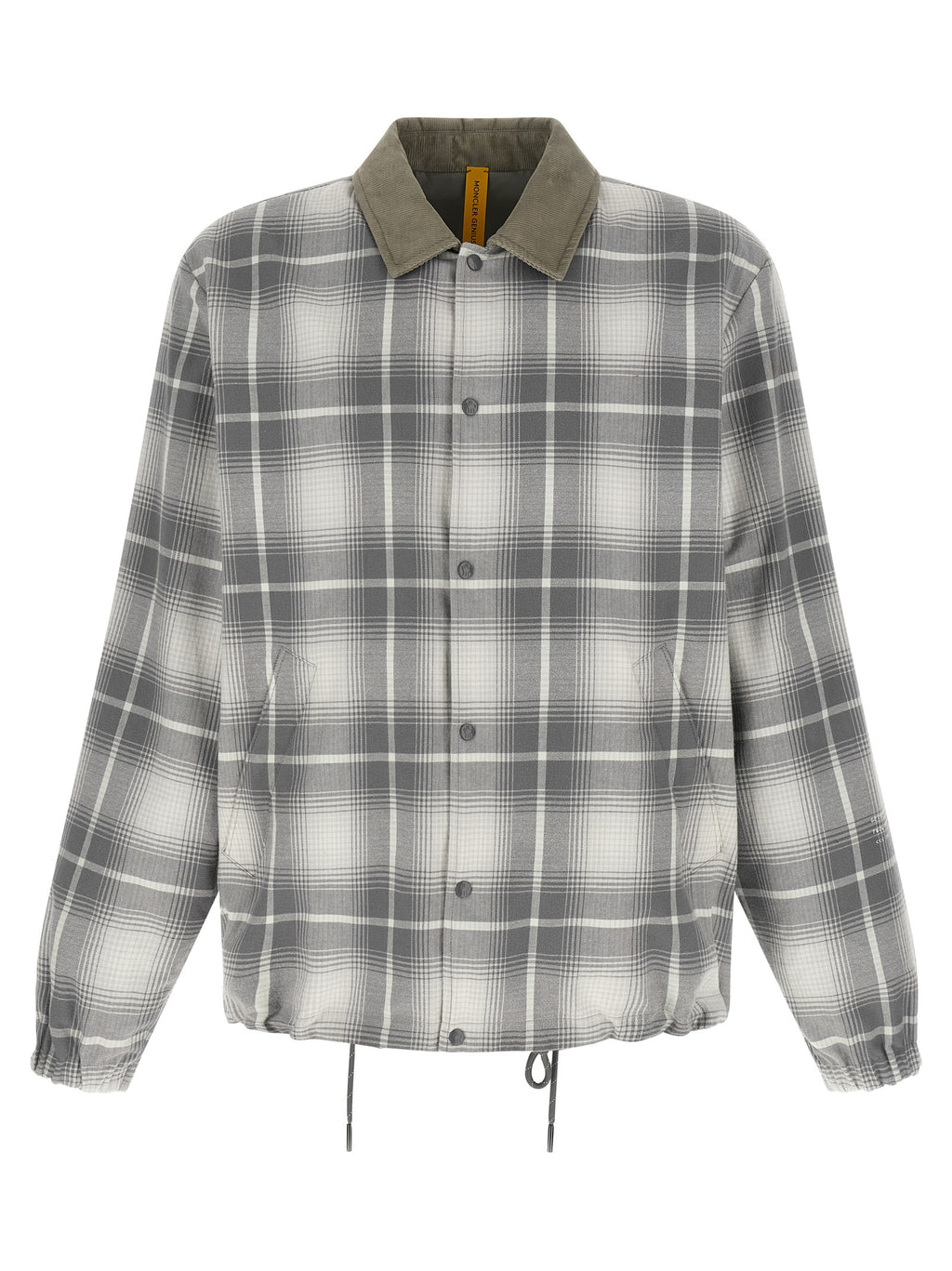 Gray Cotton Full-Length Jacket