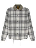 Gray Cotton Full-Length Jacket