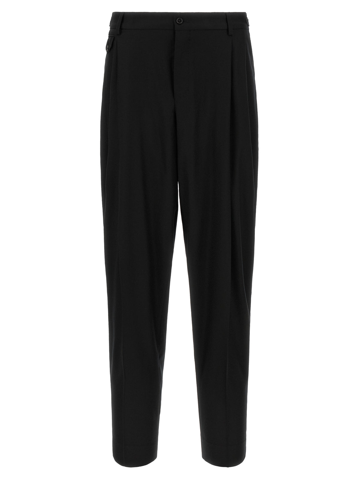 Black Virgin Wool Dress Pants