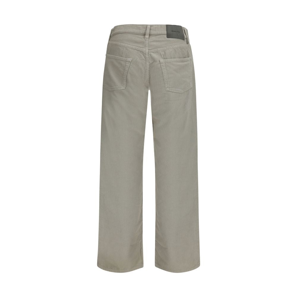 Sunflower Grey Cotton Casual Trousers