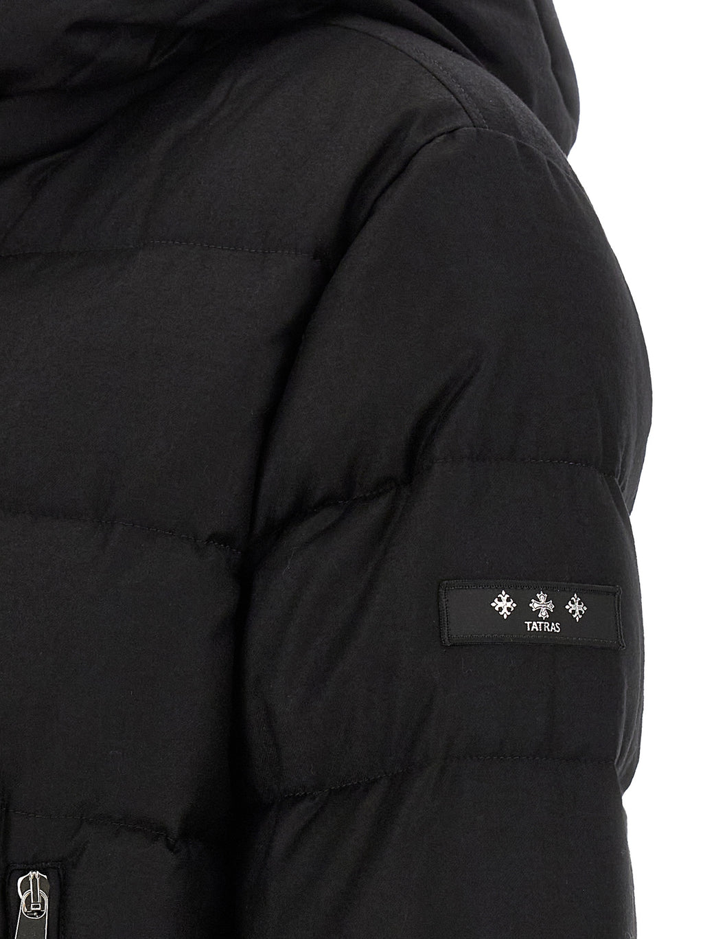 Tatras Black Wool Long Jacket