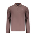 Brown Cotton Mens Polo