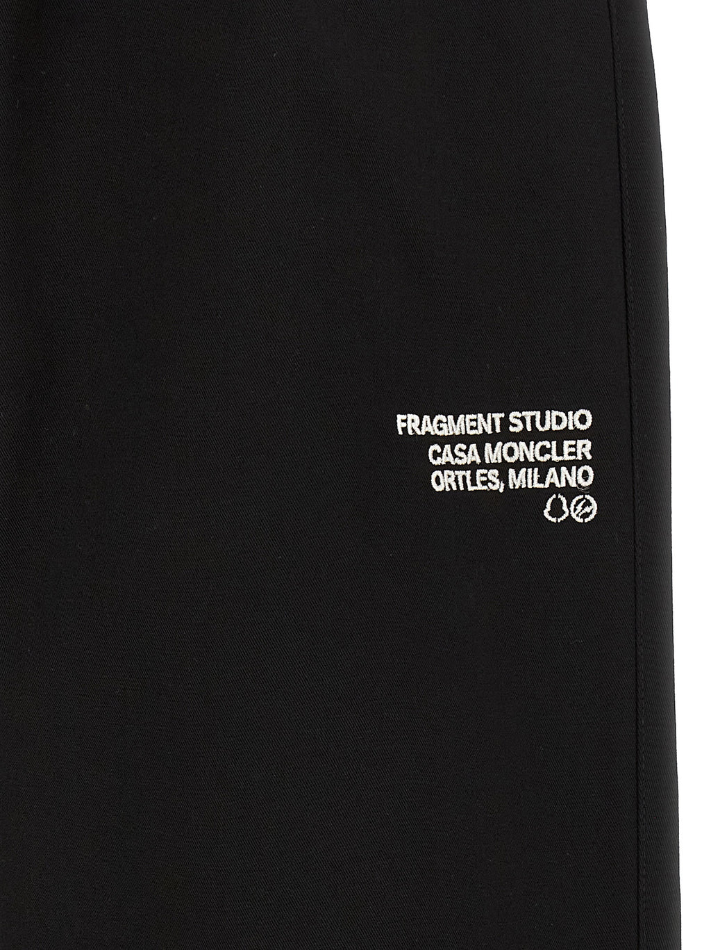 Black Cotton Casual Pants