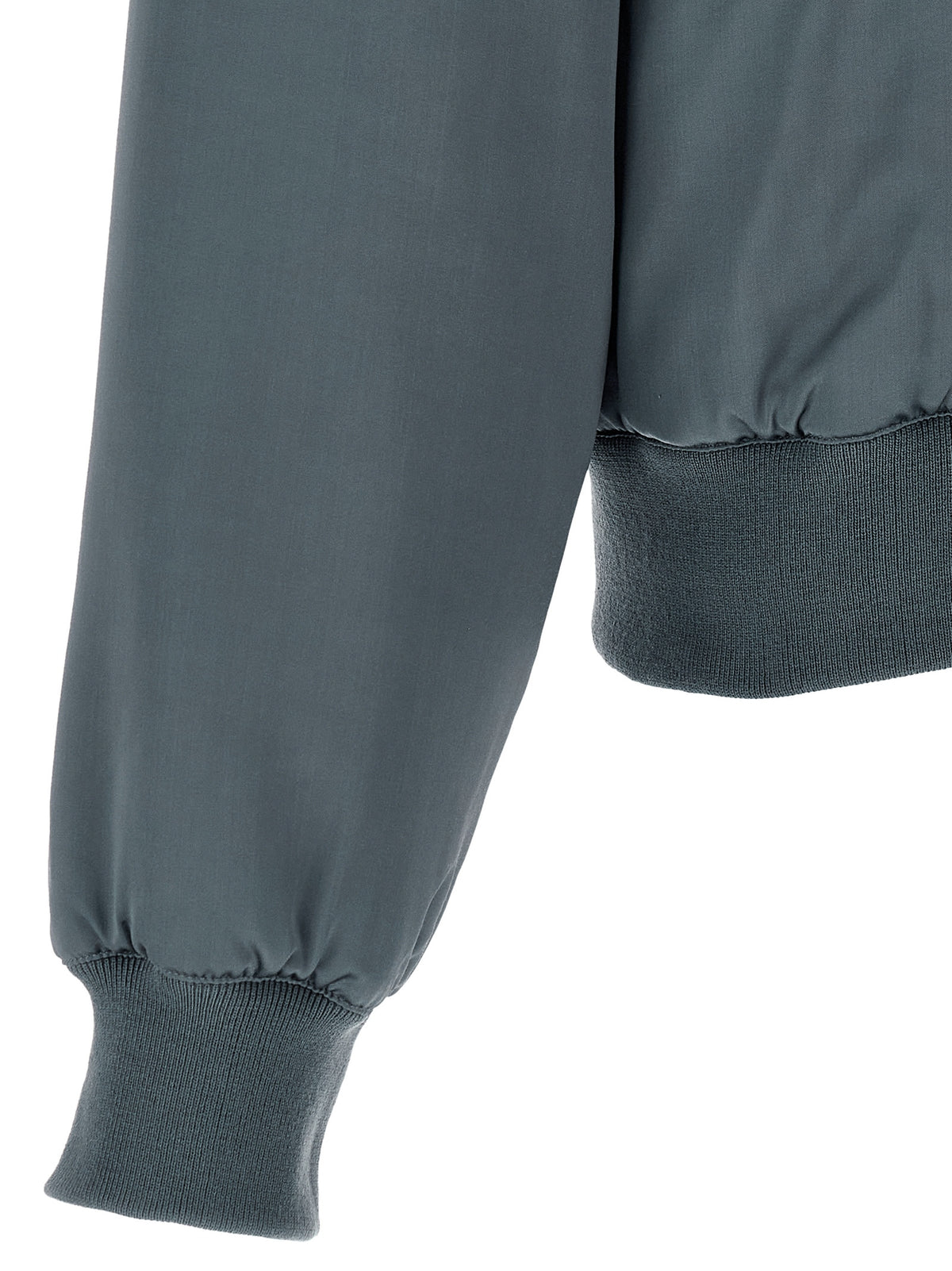 Gray Viscose Bomber