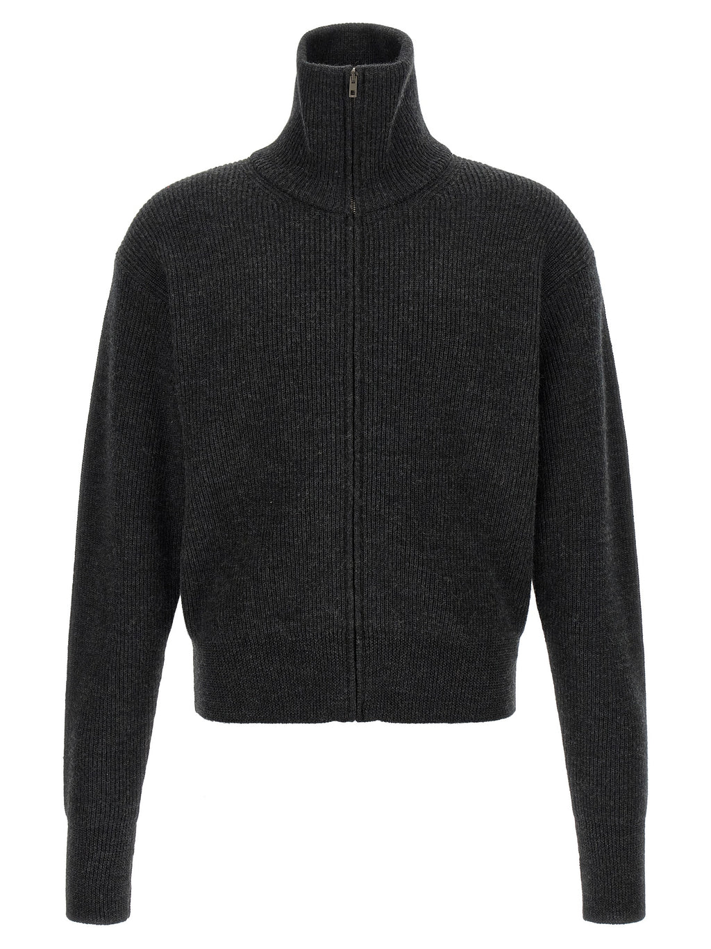 Gray Wool Cardigan