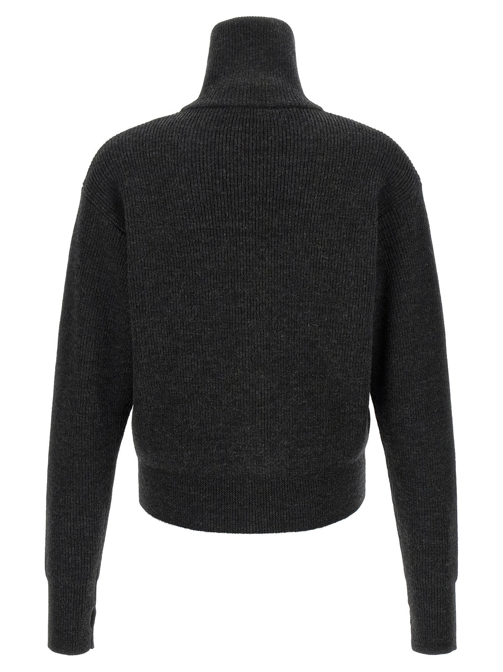 Gray Wool Cardigan