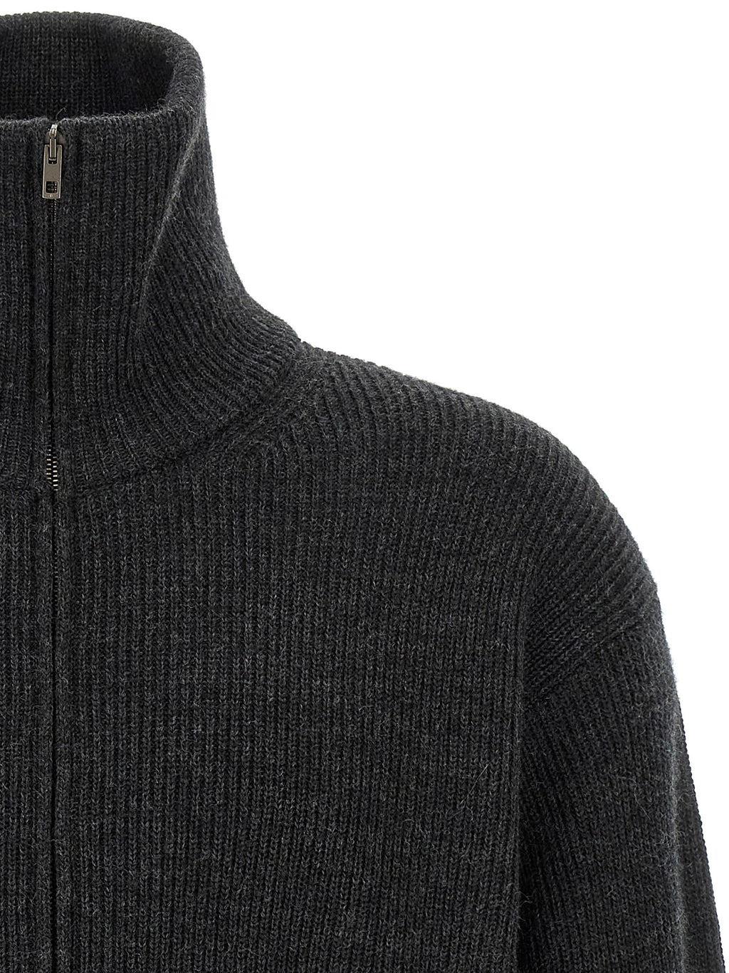 Gray Wool Cardigan