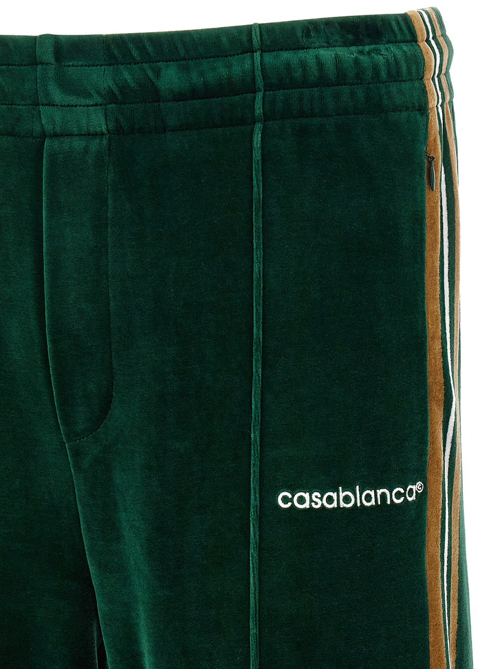 Bicolor Cotton Casual Pants