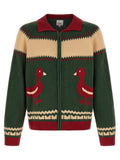 Bicolor Cotton Cardigan