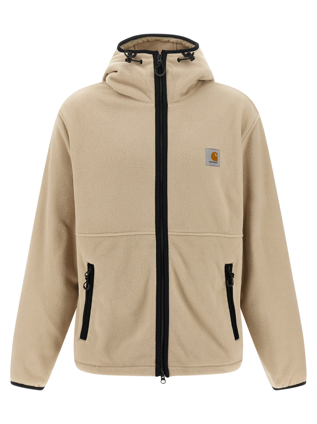 Beige Polyester Shell Jacket