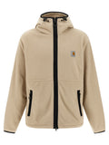 Beige Polyester Shell Jacket