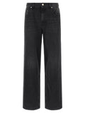 Black Cotton Relaxed Fit Jeans