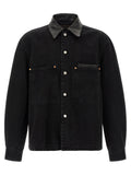 Black Cotton Denim Jacket