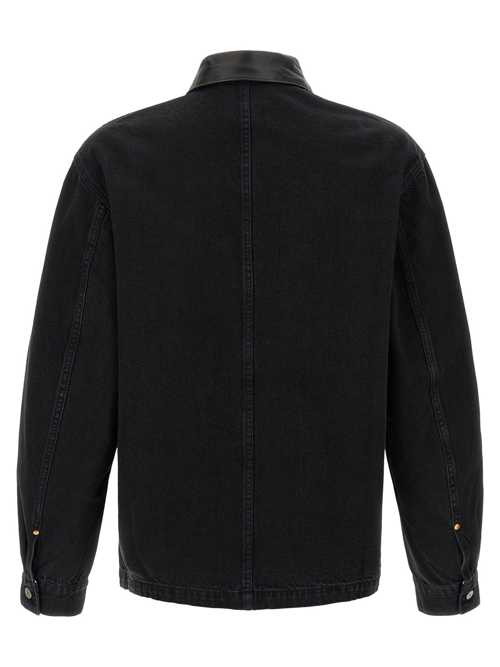 Black Cotton Denim Jacket