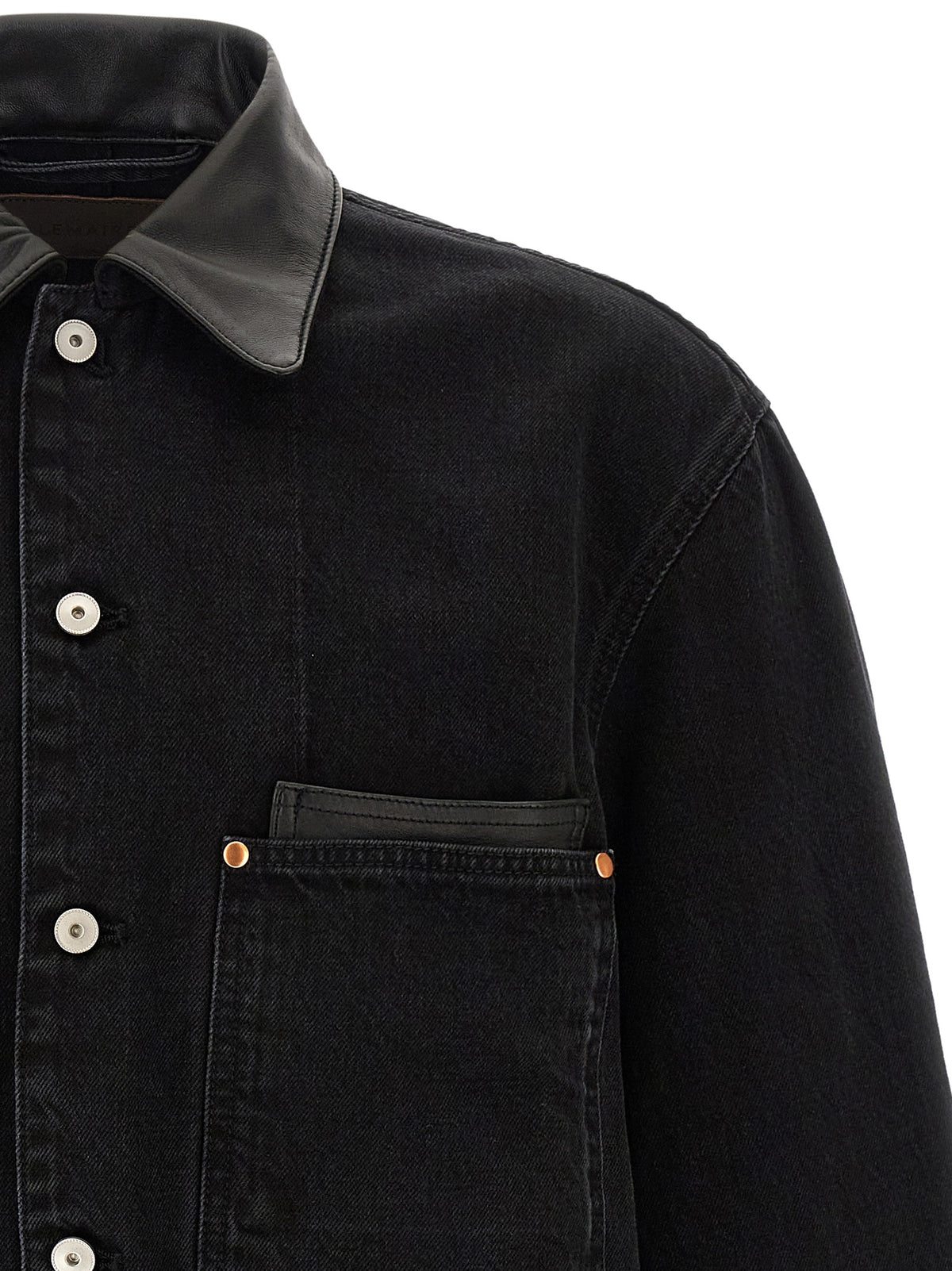 Black Cotton Denim Jacket