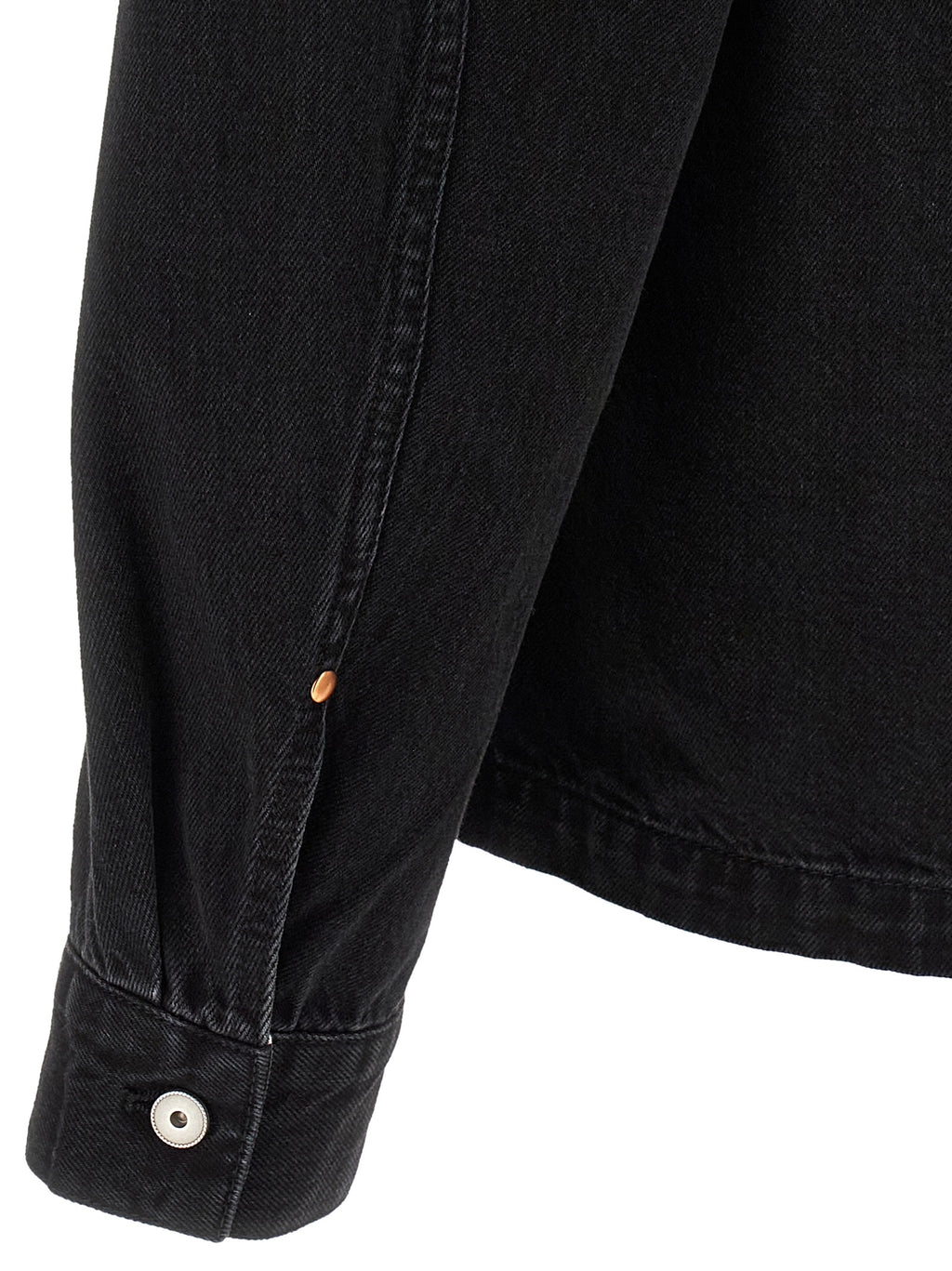 Black Cotton Denim Jacket