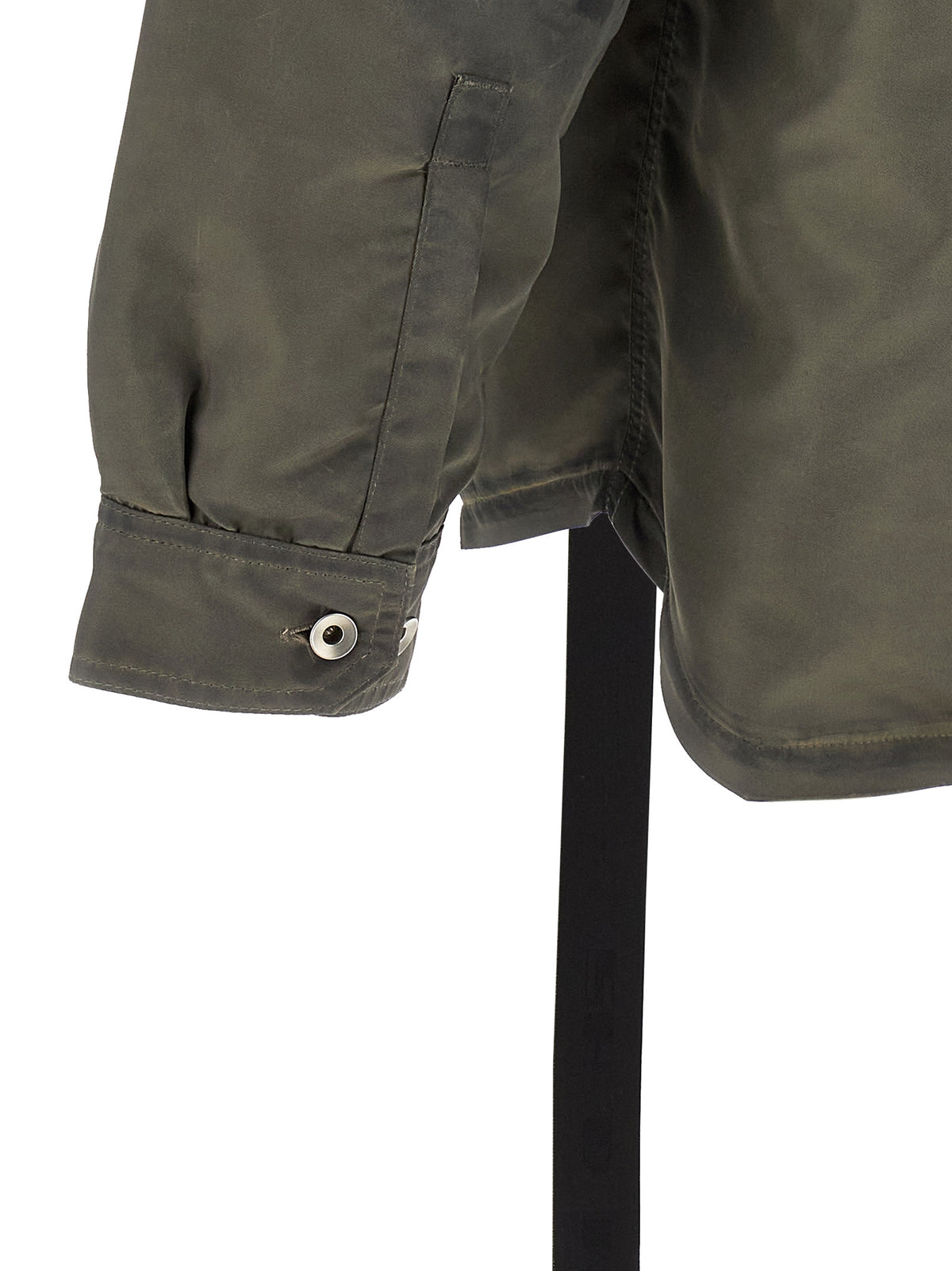 Gray Nylon Full-Length Jacket