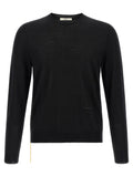 Black Virgin Wool Cardigan
