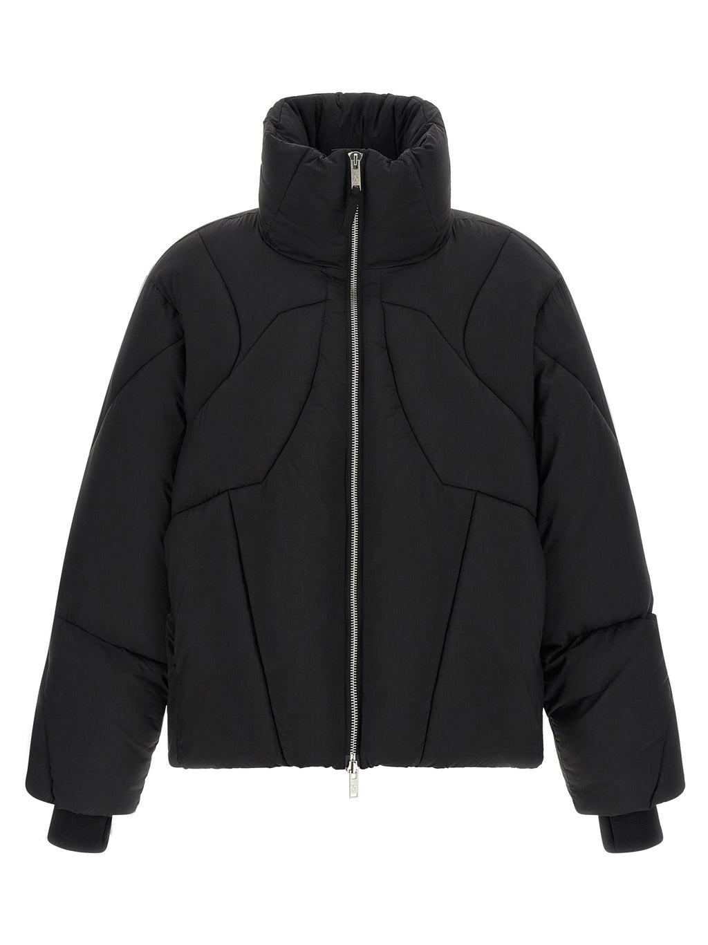 Black Nylon Full-Length Jacket