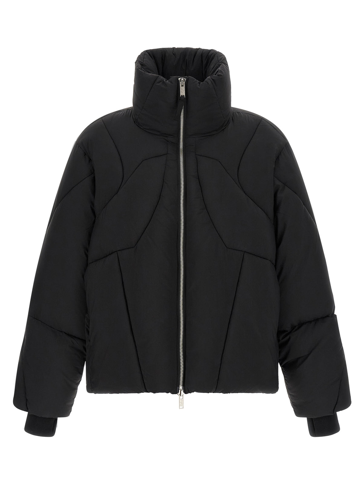 Black Nylon Full-Length Jacket