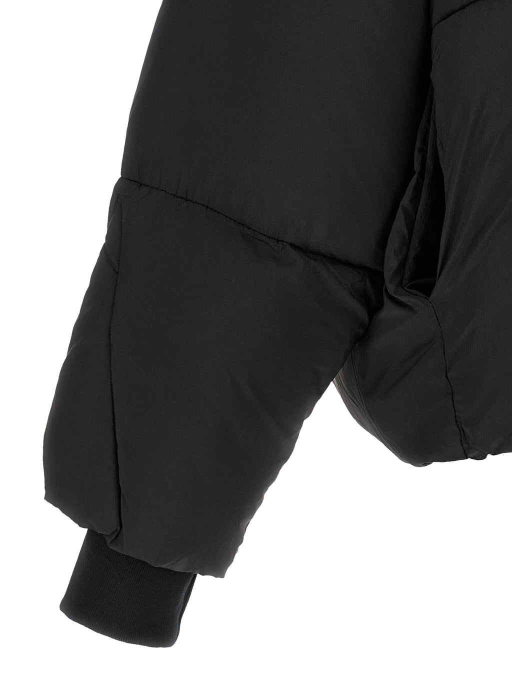 Black Nylon Full-Length Jacket