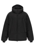 Black Recycled Polyamide Full-Length Jacket