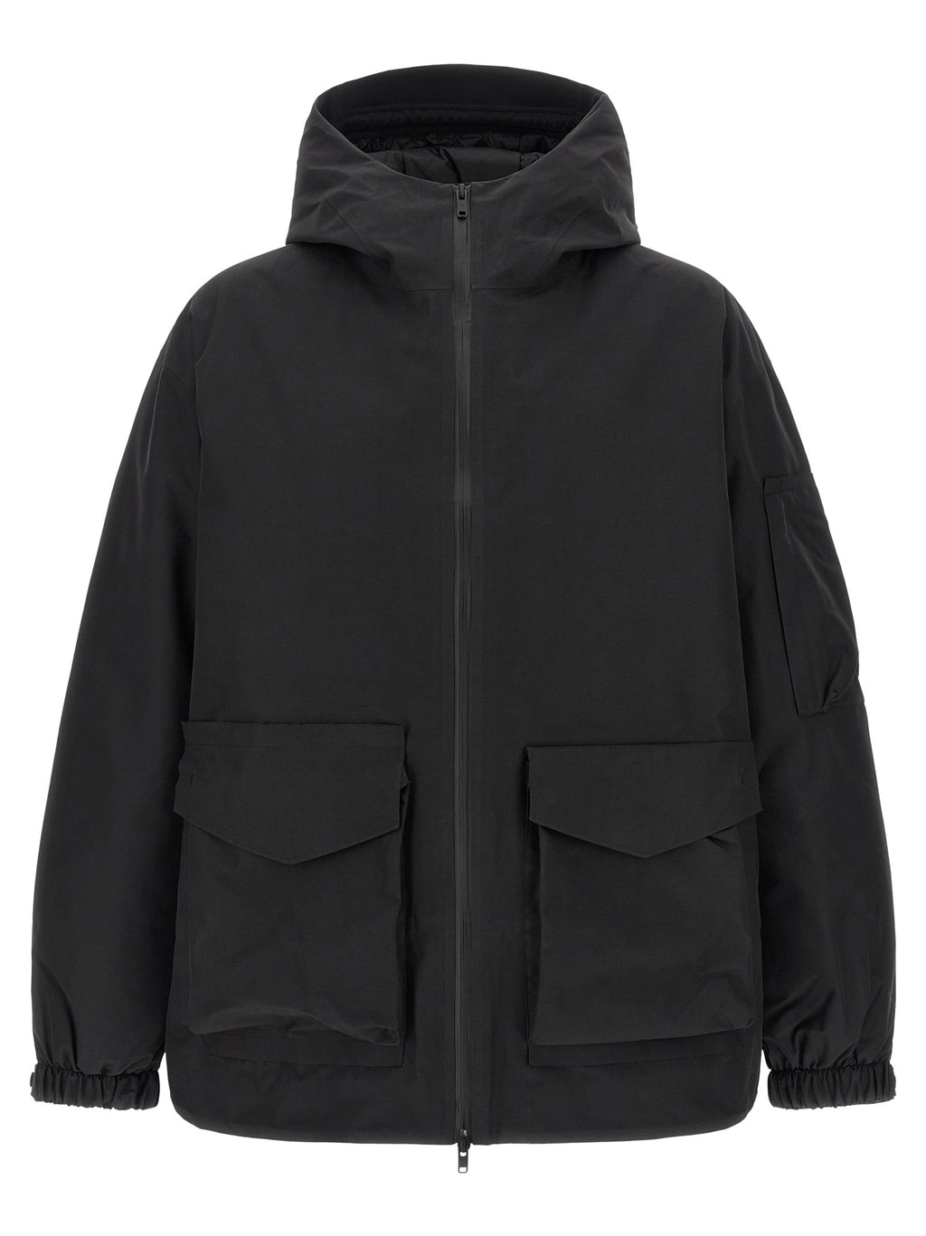Black Recycled Polyester Shell Jacket