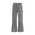 Gray Cotton Cargo Pants