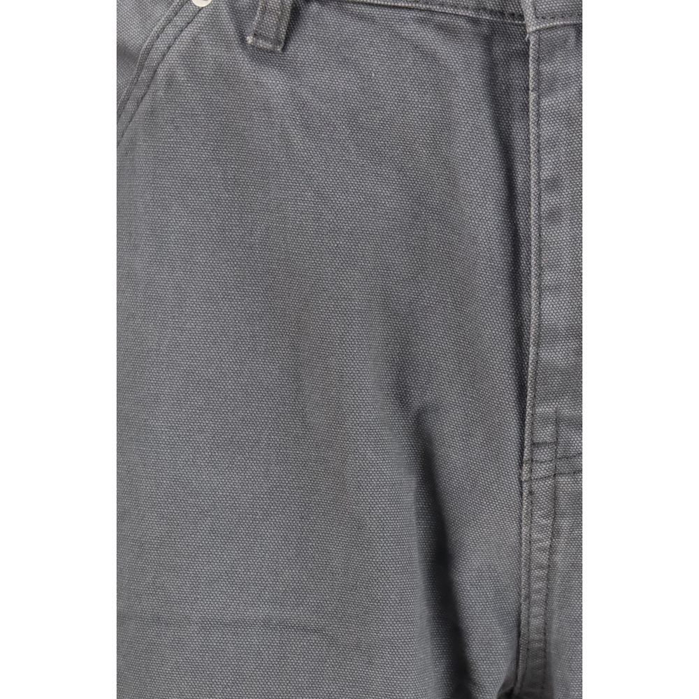 Gray Cotton Cargo Pants