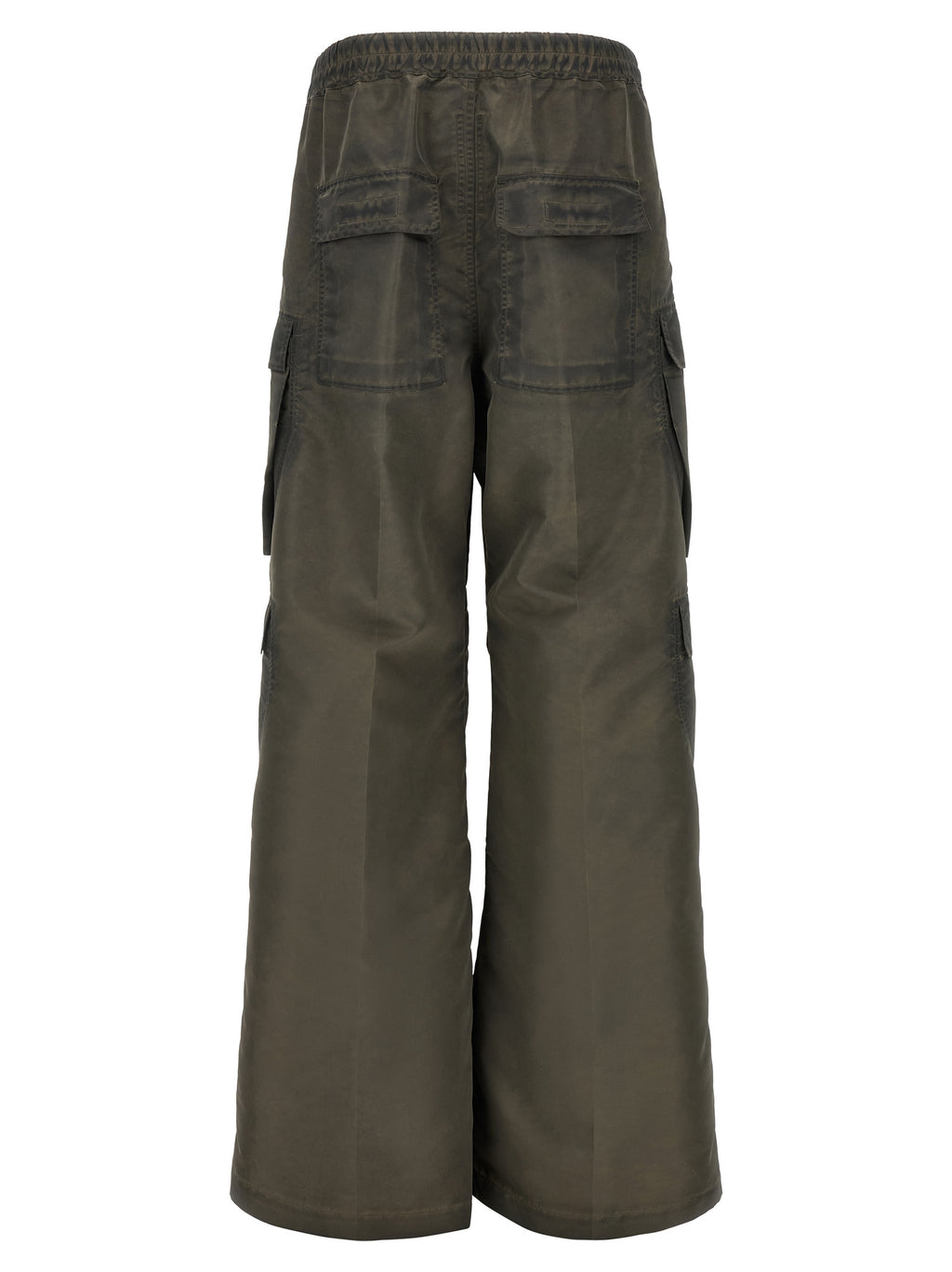 Gray Nylon Cargo Pants