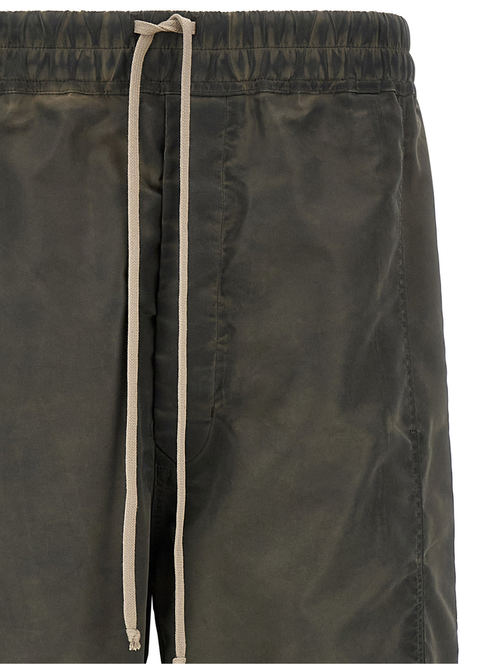 Gray Nylon Casual Pants
