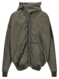 Gray Nylon Shell Jacket