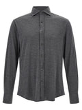 Gray Silk Blouse